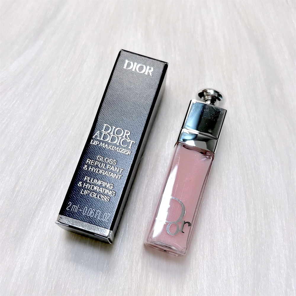 💫Dior Addict Lip Maximizer Hydrating Plumping Gloss Sample 001- Pink NIB